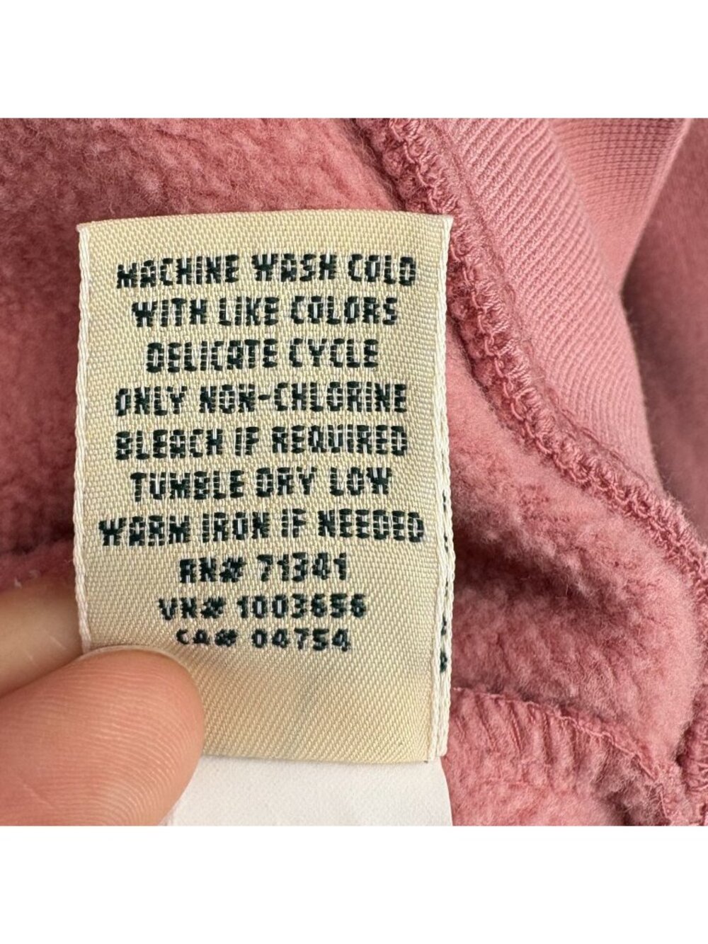 L.L. Bean Women Quilted Quarter-Zip Pullover M Pink Fleece Lined Outdoor Camping - Picture 8 of 12